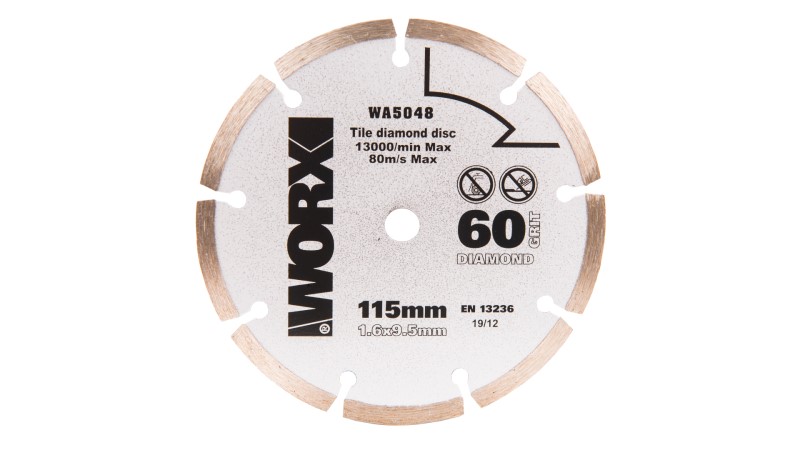  Пильный диск алмазный WORX 115х1,6х9,5 мм (0)