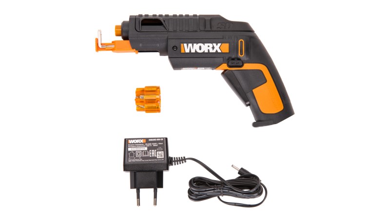  Отвертка аккумуляторная WORX WX255 SD Slide Driver, 4В, ЗУ, набор бит (6 шт.) (0)